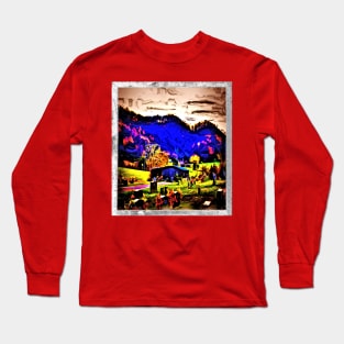 Graveyard Picture as a Painting Long Sleeve T-Shirt